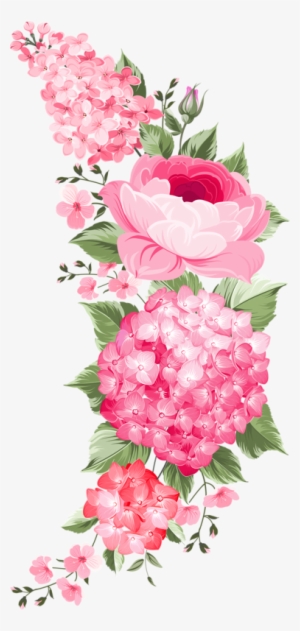 Beautiful Flowers - Vintage Flowers Label Png #1688954