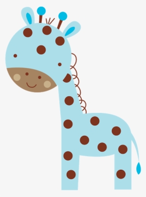 Baby Giraffe Clip Art - Baby Blue Giraffe Clipart #1689019