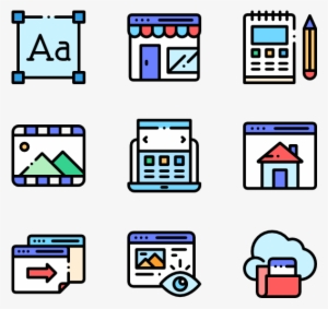 Web Design - Machinery Icons #1689380