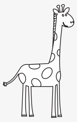 Giraffe Clipart Black And White - Black And White Giraffe Clip Art #1689475