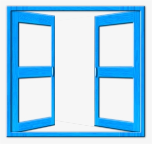Window, Blue, Frame, Open - Home Door #1689831