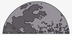 Outer Space Clip Art By Phillip Martin - Half A Moon Clipart #1689955