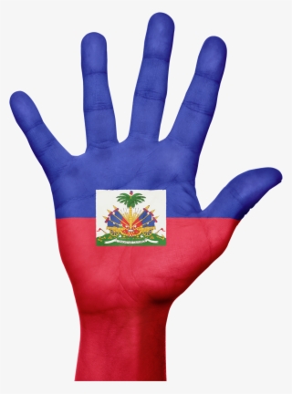 Haiti, Flag, Hand, National, Fingers, Patriotic - Drapeau D Haiti Png #1690298