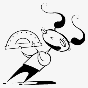 This Free Icons Png Design Of Girl With Protractor #1690475