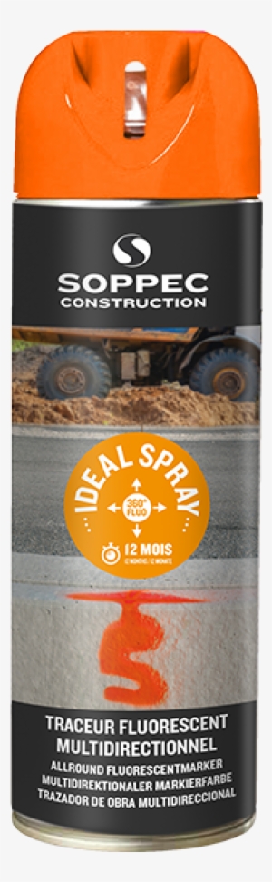 Ideal Spray Multidirectional Fluorescent Worksite Marker - Bizline Traceur De Chantier #1690727