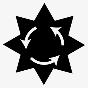 Star Shape With Circular Arrows Circle Comments - Chaos Symbol Celtic Knot #1691096