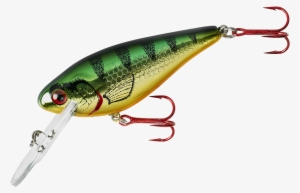 Gold Perch - Lindy Wally Shad Crankbait - Em Erald Shiner #1692460