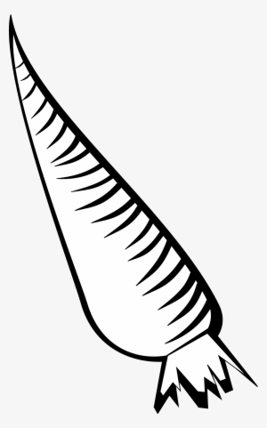 Carrot Clipart Line Drawing - Carrot Clipart Black And White #1692829