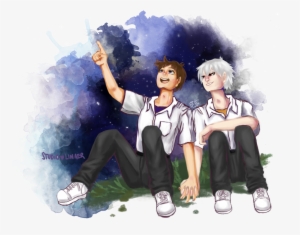 A Quick Painting Of Our Favorite Two Cuties ❤ Transparent - Cartoon #1692960