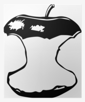 Black And White Apple Core #1693084