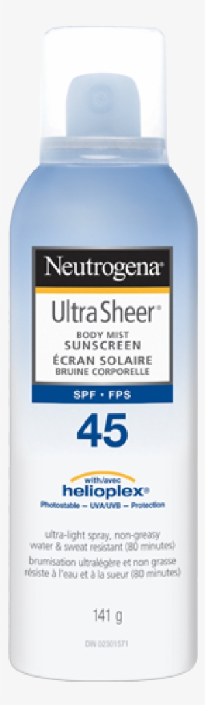 Neutrogena® Ultra Sheer® Body Mist Sunscreens Spf 45 - Neutrogena Ultra Sheer Dry-touch Sunscreen, Spf 45, #1693557