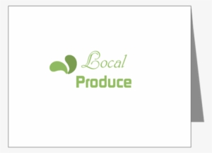 Green Eco Local Produce Logo Note Cards - La Ofrenda #1693750