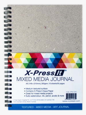 Media Journal - X-press It A5 Blending Journal 20 Sheet #1693970