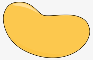Jelly Beans Clipart Lima Bean - Yellow Jelly Bean Clipart #1694799