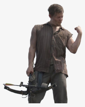 Share This Image - Daryl Dixon Crossbow Meme - Free Transparent Png 