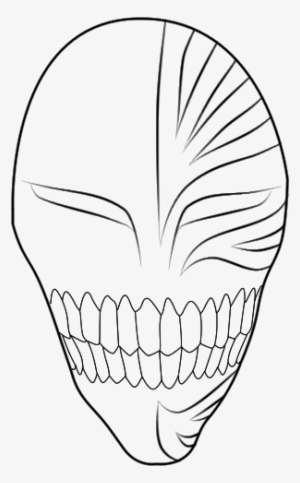 Clip Transparent Lineart Ichigo Hollow By Llswaggerll - Mascara Do Ichigo Hollow #1695814
