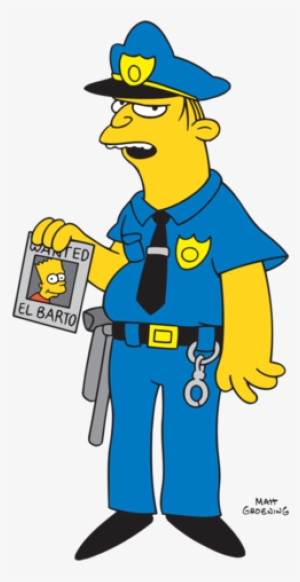 Eddie - Cartoon Police Of Simpson #1696532