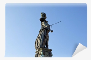 Statue Of Lady Justice In Front Of The Romer In Frankfurt - Statue #1696632