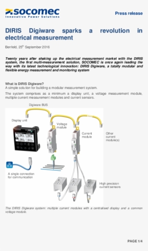 Diris Digiware Sparks A Revolution In Electrical Measurement #1696784