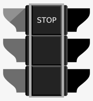 Red Traffic Light Stop Sign Clip Art - Red Traffic Light #1697013