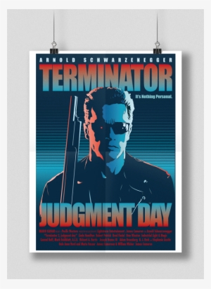 Terminator Alternative Poster On Behance - Terminator 2 - Alternative Poster Canvas Print - Small #1697062