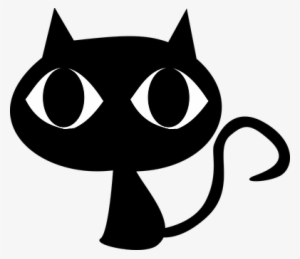 Cat Animal Eyes Feline Cartoon Comic Black - Black Cat Face Clipart #1697398