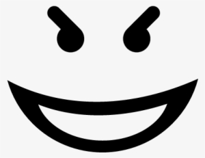 Evil Smile Square Emoticon Face Vector - Evil Face Png #1698916