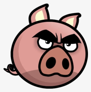 Evil Pig Cartoon #1699149