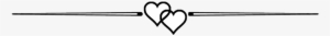 Cj Andrews' Two Hearts Divider - Heart Line Divider Png #1699371
