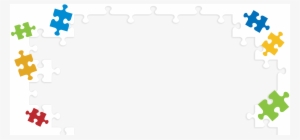 Puzzle Frame - Autism Puzzle Png #1699975