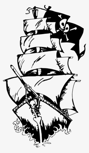 Big Image - Pirate Ship Vector Art #170622