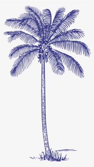 How To Set Use Dark Blue Palm Tree Svg Vector #170720