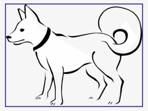 Christmas Dog Bone Jpg Black And White Download - Outline Picture Of Domestic Animals #170743