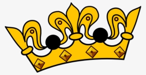 Drawn Crown Yellow - Tilted King Crown Png #171315