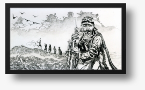 Picture Royalty Free African Drawing Watercolor - Monochrome #171487