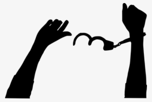 Silhouette, Hands, Handcuffs, Freedom - Hand #171960