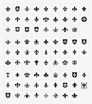 Fleur De Lis Font - Blow Brush Font Png #172676