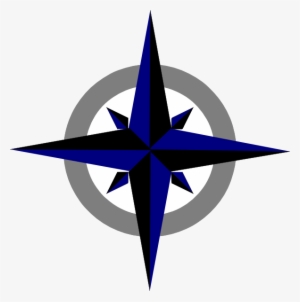 Bluegrey Compass Rose Clip Art At Clker - Clip Art #172827