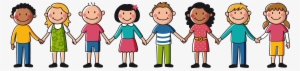 Banner Freeuse Friends Holding Hands Clipart - Kids Holding Hands Clipart #172984