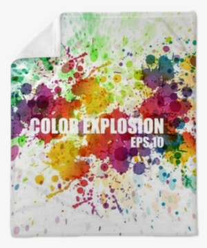Abstract Colorful Splash Watercolor Background Plush - Colourful Splash #173549