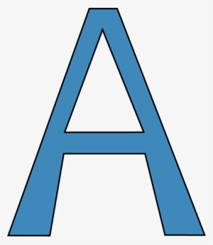 Blur Clipart Alphabet - Letter A Clipart Blue #174273