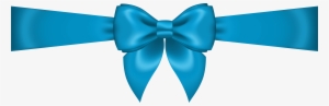 Blue Bow Transparent Png Clip Art Image - Clip Art #174484