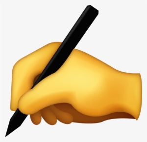 Download Ai File - Writing Hand Emoji Png #174609