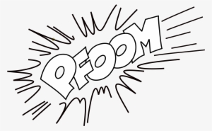 Pfoom Outlined Png Library Stock - Comics #174848