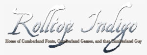 Rolltop Indigo - Calligraphy #175115