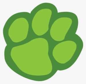 28 Collection Of Bear Paw Clipart Png - Green Paw Print Clipart #175233