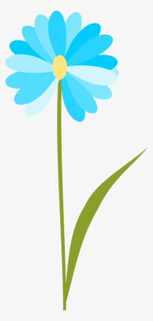 Blue Flower Clipart Transparent - Flower Clipart No Background #175689