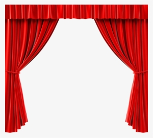 Red Curtain Png Image - Transparent Background Curtain Png #175981