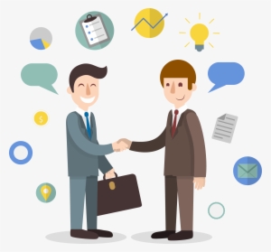Business Shaking Hands Cartoon #176274