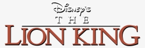 Disney's The Lion King Logo Png Transparent - Disney Lion King Logo #176348
